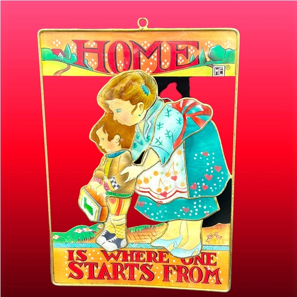 RARE VINTAGE 1998 MARY ENGELBREIT 8" x 6" METAL WALL HANGING Sun Catcher A - Picture 3 of 6